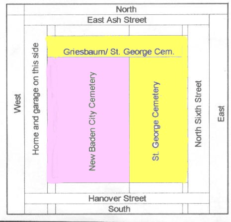 St. George and New Baden City Cemetery Map