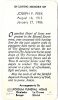 Filename=Peek,_Joseph_F_Death_Card_1986.jpg
Filesize=78KiB
Dimensions=455x773
Date added=Jul 25, 2010 Peek,_Joseph_F_Death_Card_1986.jpg