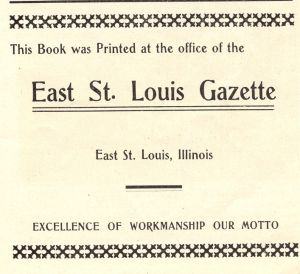 East St. Louis Gazette Ad